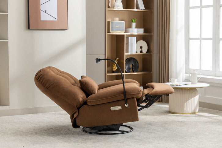 Power Recliner Swivel Glider USB Charger With tooth Music Player, Sleep, Working, Game And Leisure