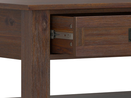 Monroe - Rectangular Coffee Table With Drawers - Brown