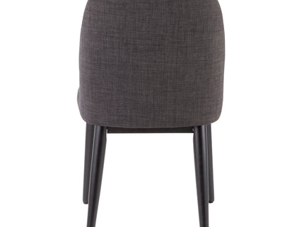 Tintori - Contemporary Dining Chair (Set of 2) - Charcoal