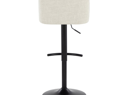 Toriano - Contemporary Adjustable Barstool Swivel With Rounded T Footrest (Set of 2)