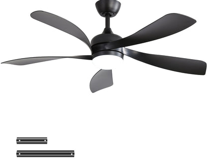 45" Ceiling Fan With DC Motor Smart App Control Quiet Reversible Operation Dimmable Lighting And Timer