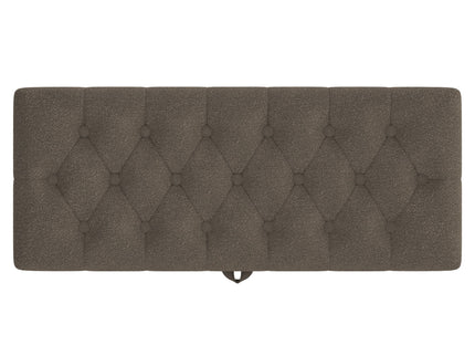 Modern Tufted Storage Ottoman Bench With Metal Legs