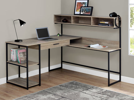 Computer Desk, Home Office, Corner, Storage Drawers, L Shape, Laptop, Contemporary & Modern