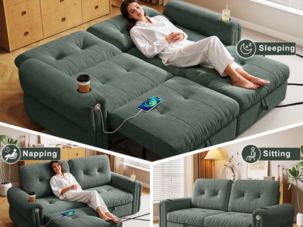 Cloud Like Convertible Sofa Bed With For Living Room