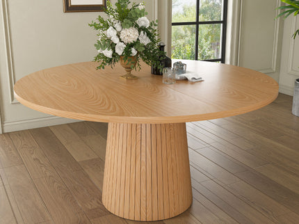 Round Dining Table With Strip Base