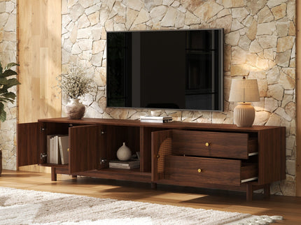 TV Stand With For 85" TVs - Walnut
