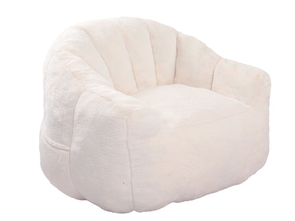 Beanbag Chair, Beanbag Sofa Chair With Armrests Stuffed High Density Foam
