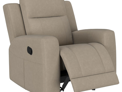 Slater - Upholstered Recliner Chair With Manual Recline - Taupe