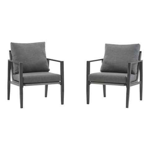 Modern Lounge Chair With Rope Accents And Cushions