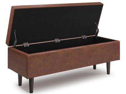 Shay - Large Square Coffee Table Storage Ottoman Mid-Century Style