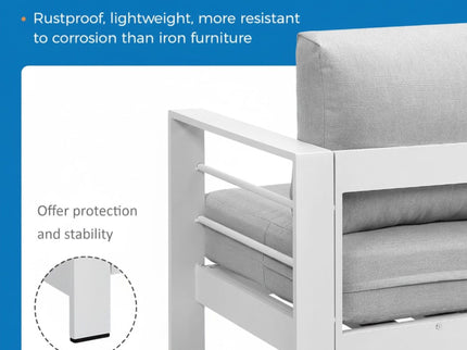 Outdoor Patio Set, All-Weather With Thick Cushions