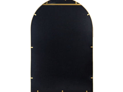 Arched Mirror With Metal Frame, Wall Mirror For Living Room Bedroom Entryway