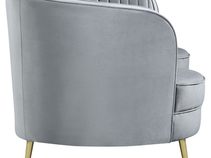 Reigha - Loveseat With Channel Tufted - Gray