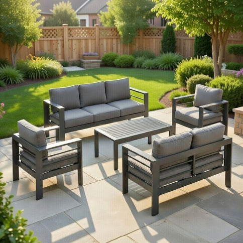 Outdoor Patio Set All-Weather With Thick Cushions