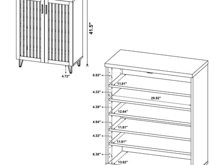 Clackamas - 2 Door Storage Cabinet With Adjustable Shelves
