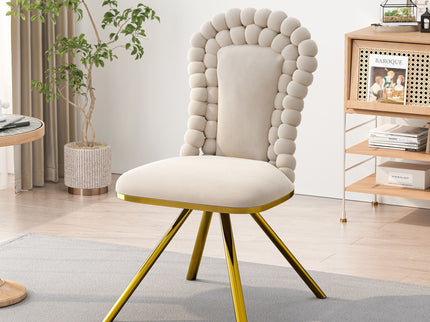Upholstered Swivel Dining Chairs (Set of 2)