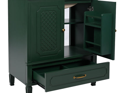 Bathroom Vanity With Sink, Soft Closing Door, Multi Functional Storage