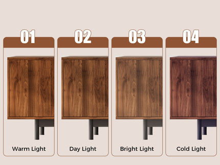 TV Stand, Media Console With Soft Closing Hinges, Adjustable Shelves, Slatted Doors - Walnut
