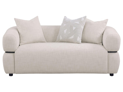 Ramsay - Round Arm Loveseat - Beige