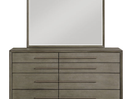 Prescott - 8 Drawer Dresser With Mirror - Brown