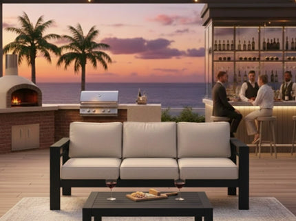 Outdoor Patio Set, All-Weather With Thick Cushions