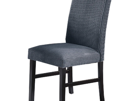 Elegant 5 Piece Dining Set Dark Chairs Top Table With Lower Shelf Kitchen Dining Room