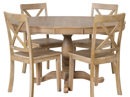 Modern Dining Table Set For 4, Round Table And 4 Kitchen Room Chairs, 5 Piece Kitchen Table Set For Dining Room, Dinette, Breakfast Nook