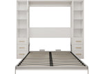 White / Queen / 2 Cabinets
