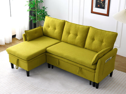 L-Shaped Reversible Chaise Sectional Sofa With Storage