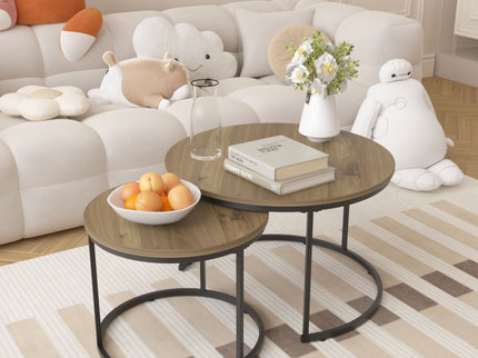 Round Nesting Coffee Table (Set of 2)