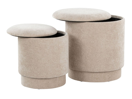 Marla - Upholste Contemporary Ottoman Set