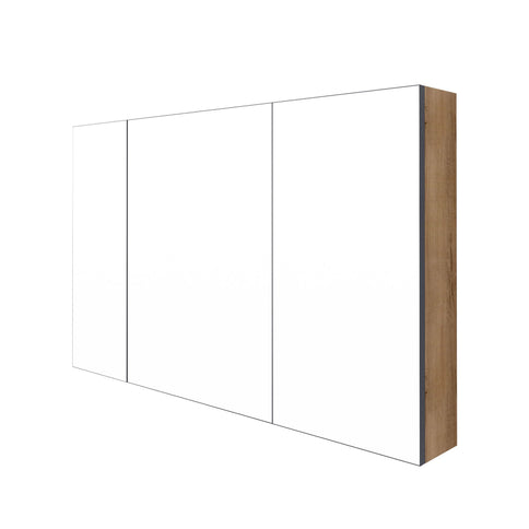 Wall Mounted Bathroom Cabinet With Adjustable Shelves Storage Cabinet - Imitative Oak