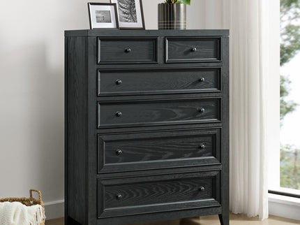 6 Drawer Chest With Knobs And Smooth Slides