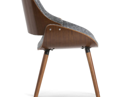 Malden - Bentwood Upholstered Dining Chair With Wood Back