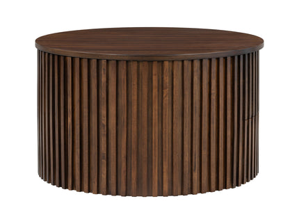 Round Lift Top Coffee Table With Hidden Storage For Living Room