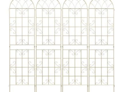 Metal Garden Rustproof Trellis For Climbing Plants Outdoor Flower Support