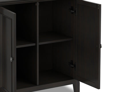 Amherst - 2 Door Storage Cabinet & Adjustable Shelving - Brown