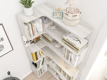 L-Shaped Corner Bookshelf