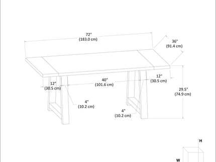 Whitley - Dining Table