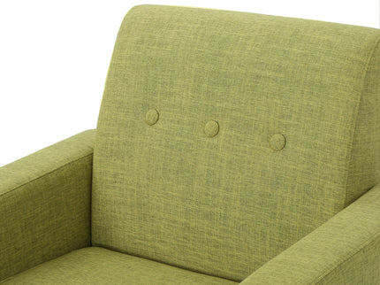 Nebulize - Upholstered Fabric Club Chair With Button Tufted And Square Off Arm And Back