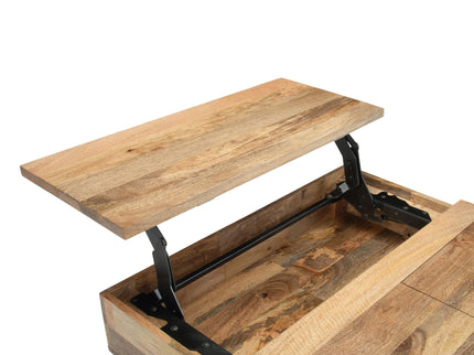 Hunter - Lift Top Square Coffee Table - Natural