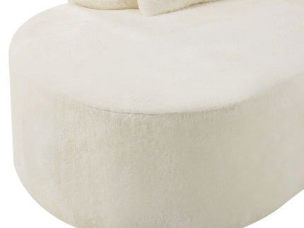 Modern Curved Sofa With Pillows