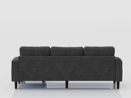 3 Seater Convertible Combination L Shaped Sofa With Footstools With Storage