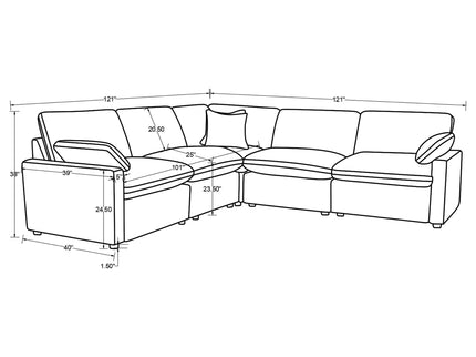 Hollander - Power Reclining Sectional