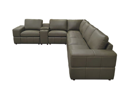 Large - Arm Upholstery Modular Sectional With Custom Configuration - Olive Green