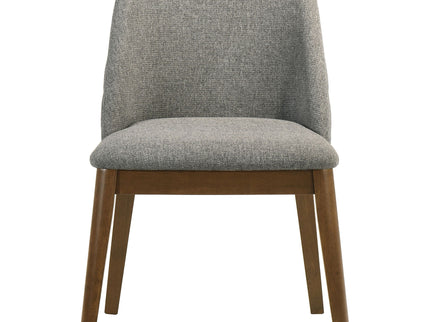 Hutchins - Dining Side Chair (Set of 2) - Gray / Brown