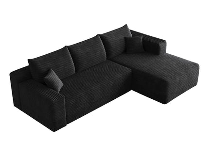 Cloud Sectional Sofa, Comfort U-Shaped Sofa For Living Room - Black