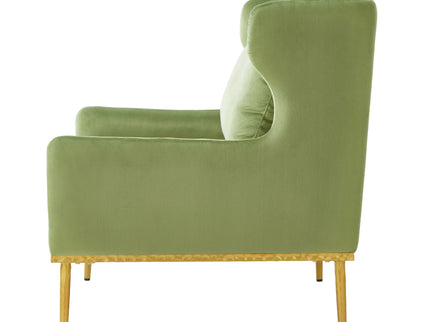 Elegant Curved Armrest Accent Armchair