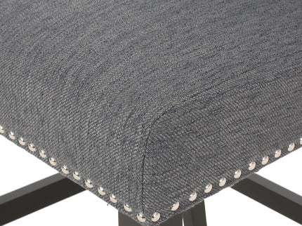 Vienna - Fabric Tufted Counter Stool With Nailhead Accents (Set of 2)