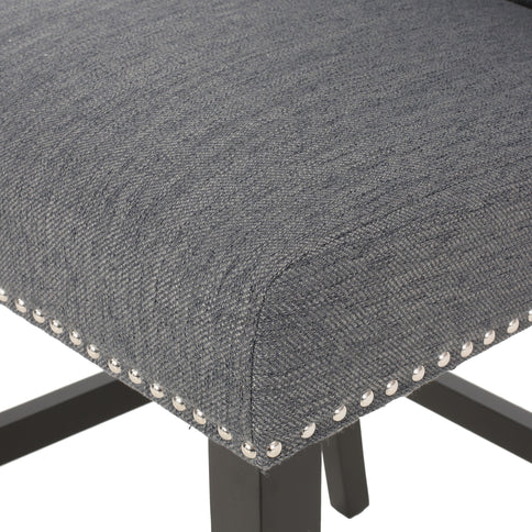 Vienna - Fabric Tufted Counter Stool With Nailhead Accents (Set of 2)